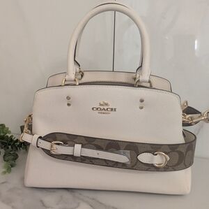 New Coach Mini Lillie Crossbody Bag With Monogram Reversible Strap